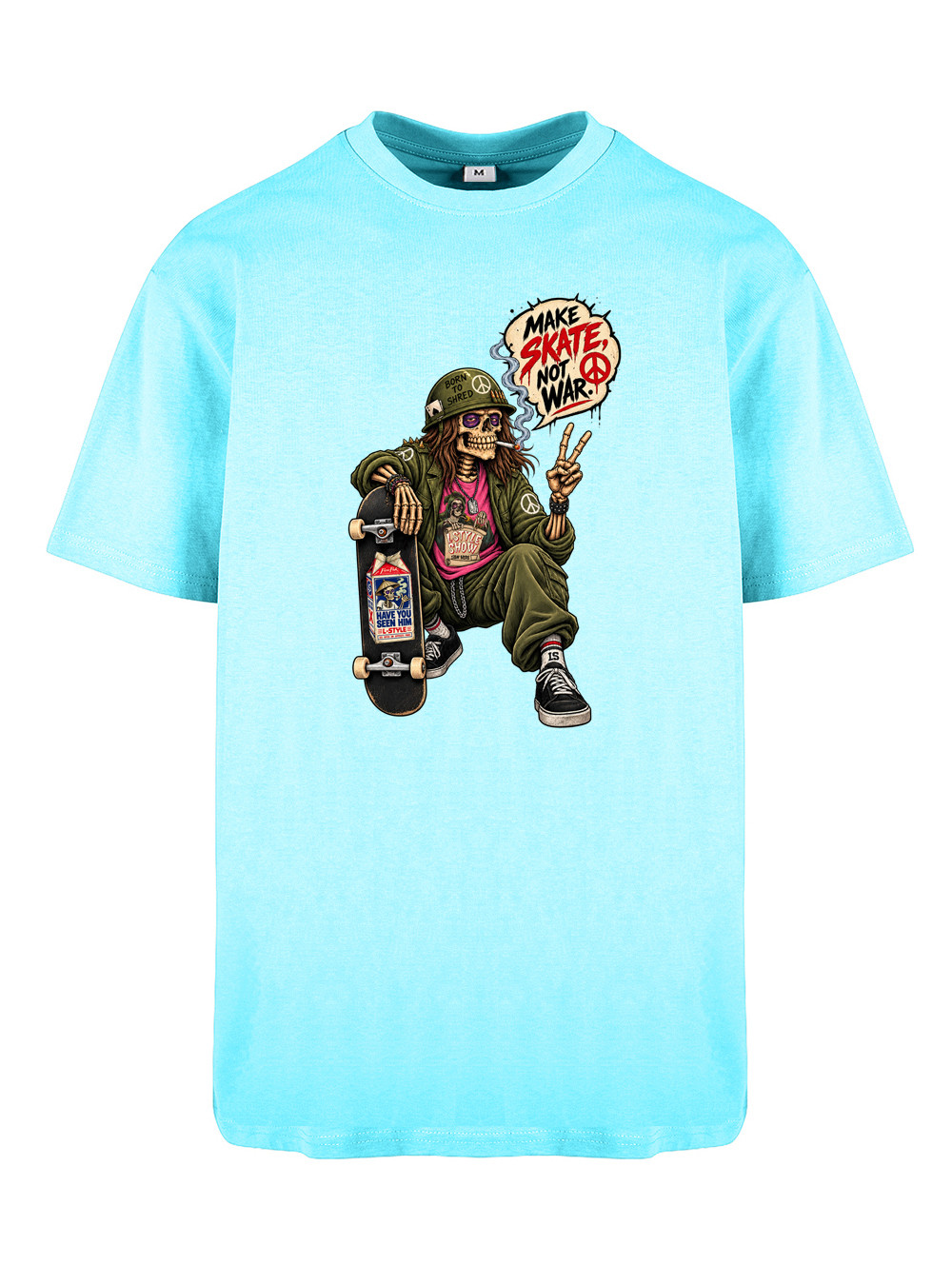 T-shirt Make Skate, not War — Full Blast