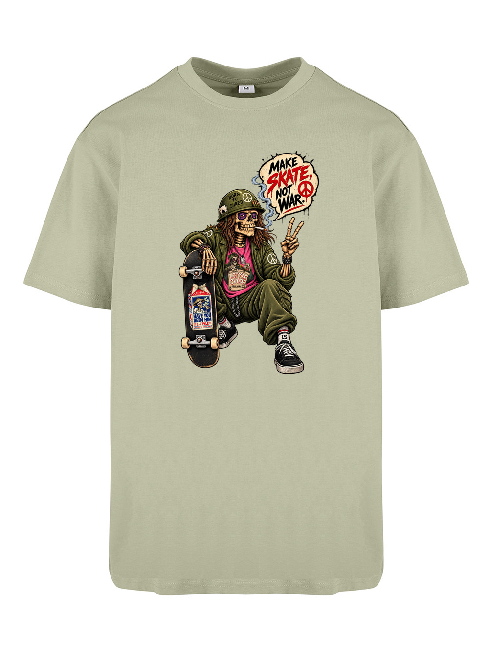 T-shirt Make Skate, not War — Full Blast