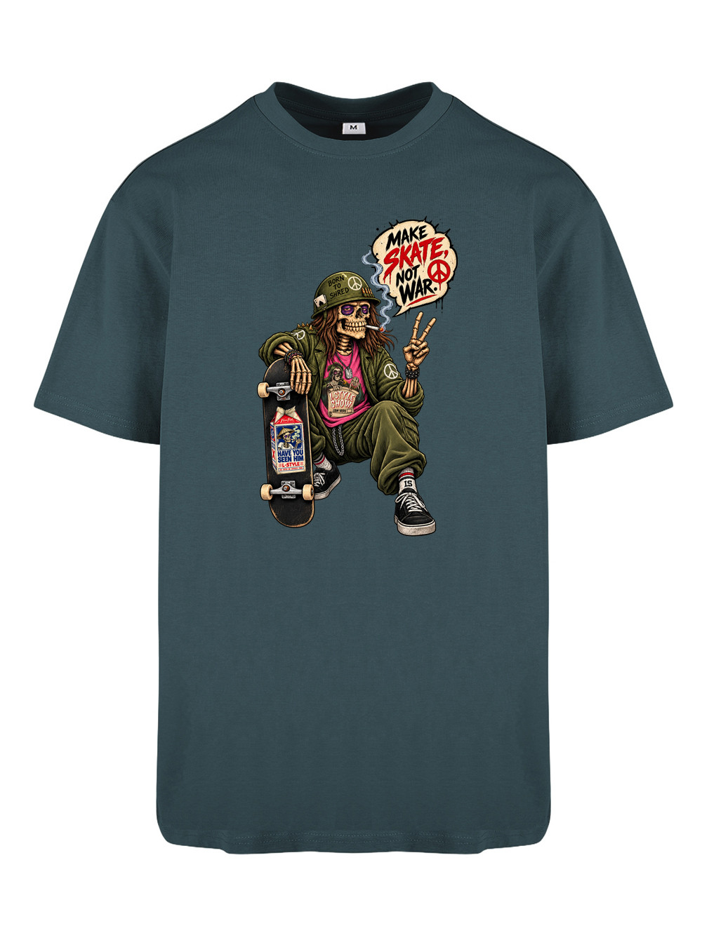 T-shirt Make Skate, not War — Full Blast