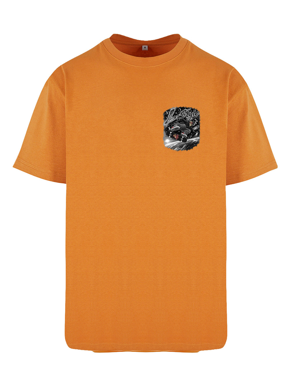 T-shirt Micky Space Skater Black & White — Low Key