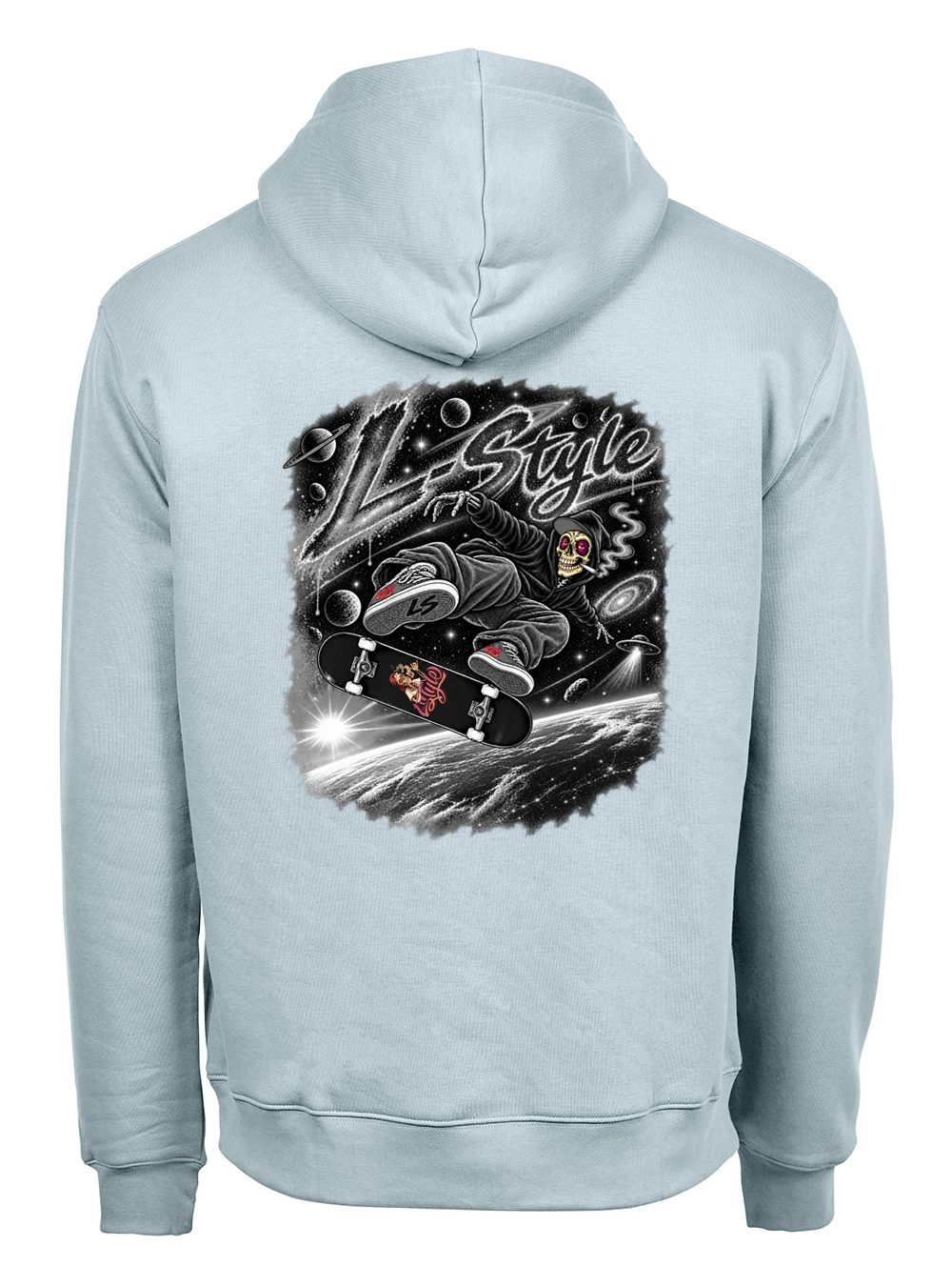 Sweat Micky Space Skater Black & White — Full Blast
