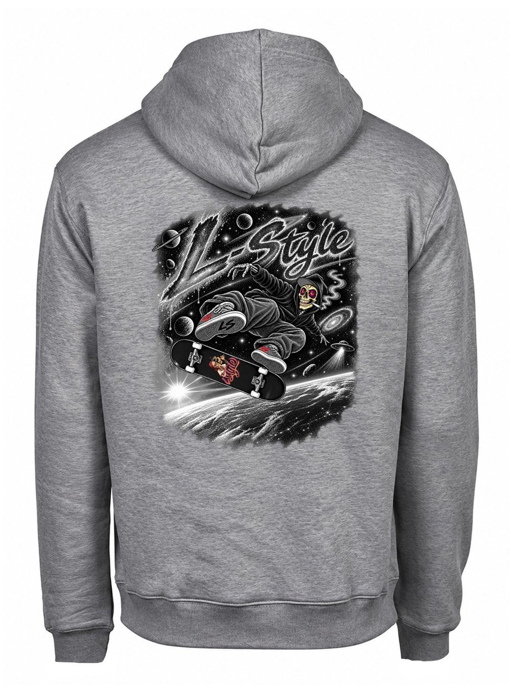 Sweat Micky Space Skater Black & White — Full Blast