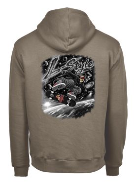 Sweat Micky Space Skater Black & White — Full Blast