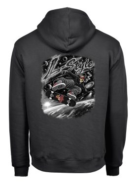 Sweat Micky Space Skater Black & White — Full Blast