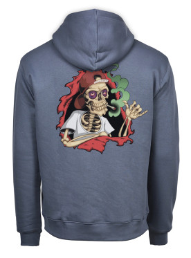 Sweat Bones Brigade L Style Bleu gris