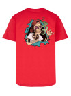 T Shirt L Style Bones Brigade Bleu Pastel Rouge