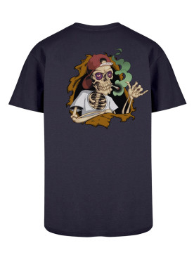 T Shirt L Style Bones Brigade Marron Bleu navy