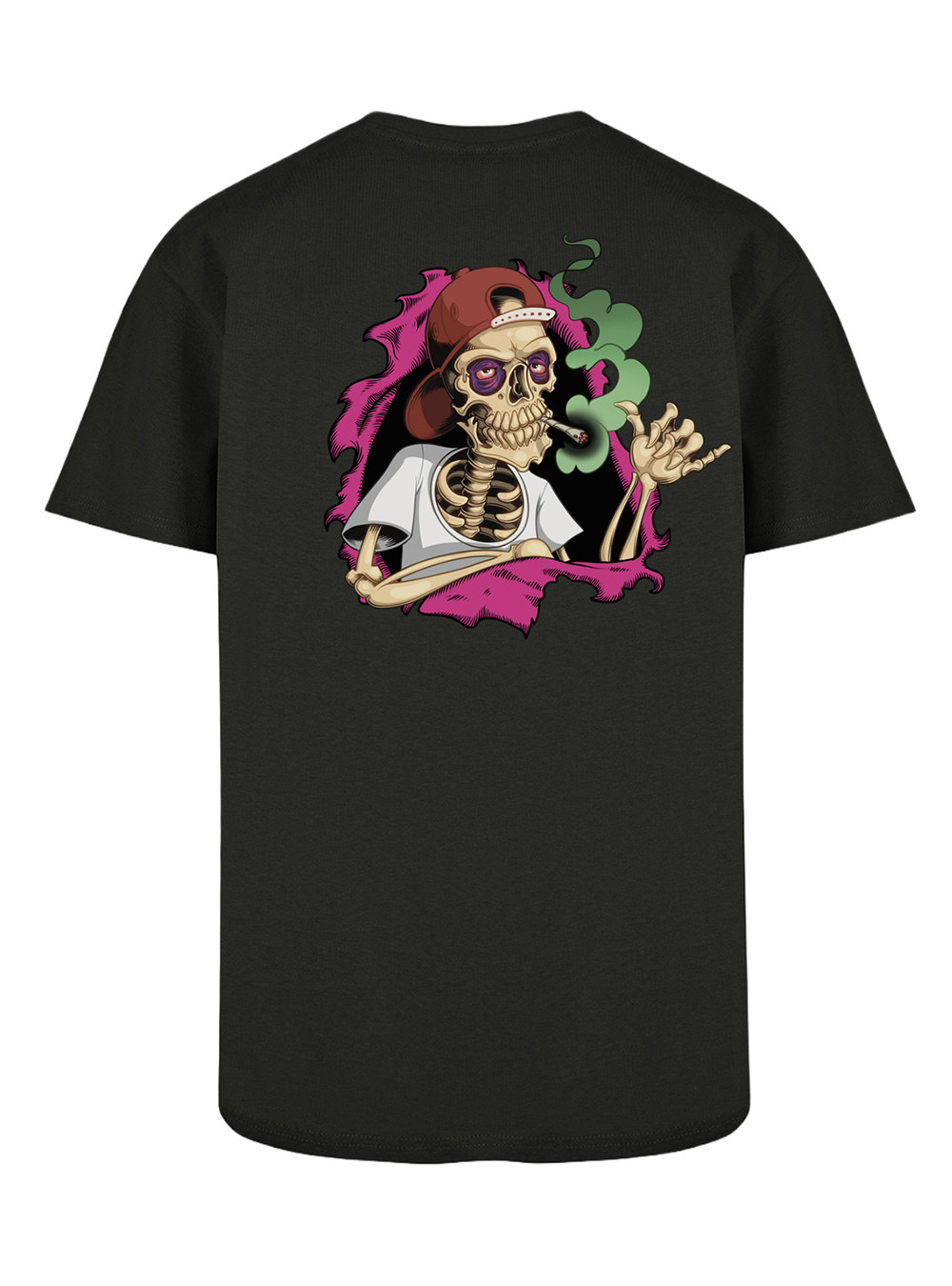 T Shirt L Style Bones Brigade Rose Noir