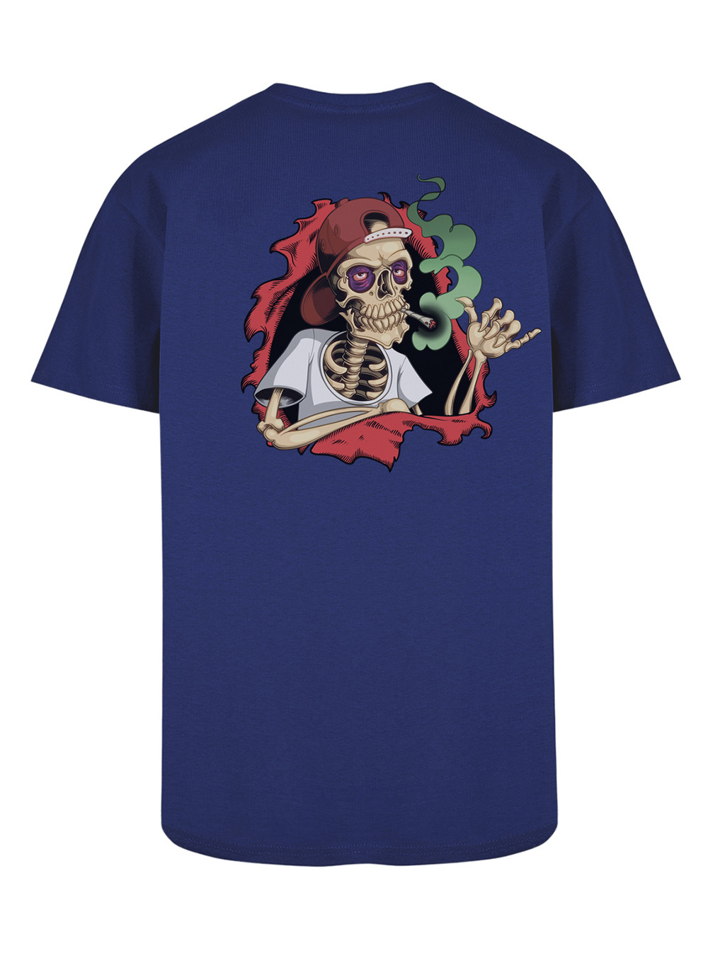 T Shirt L Style Bones Brigade Rouge Bleu