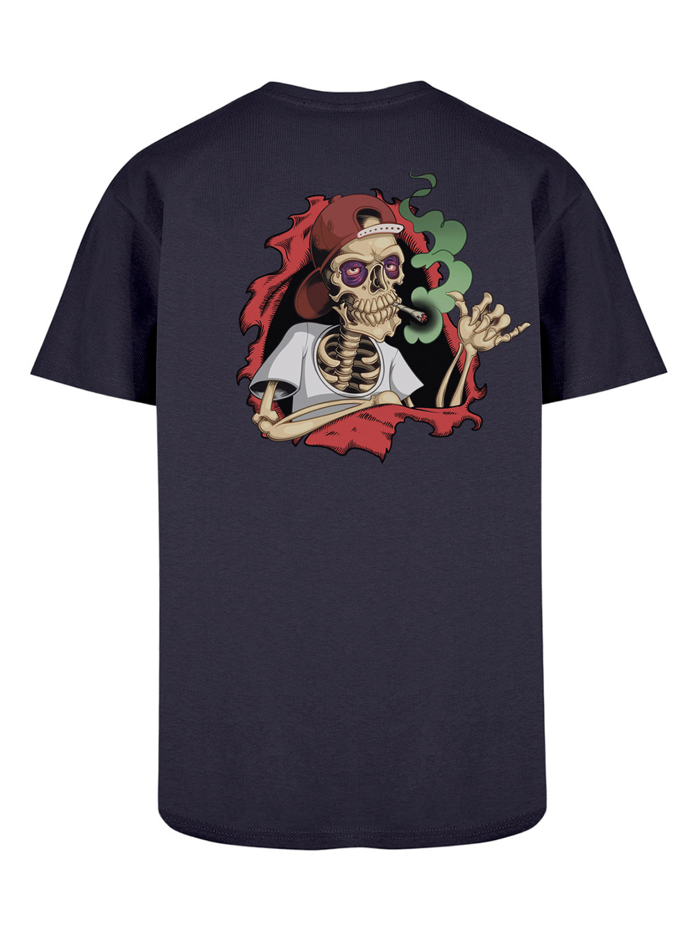 T Shirt L Style Bones Brigade Rouge Bleu navy