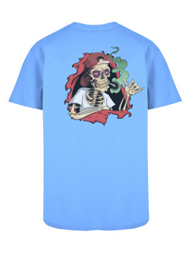 T Shirt L Style Bones Brigade Rouge Bleu pastel