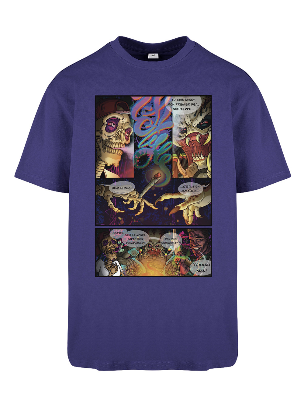 T Shirt Predator Bleu navy clair