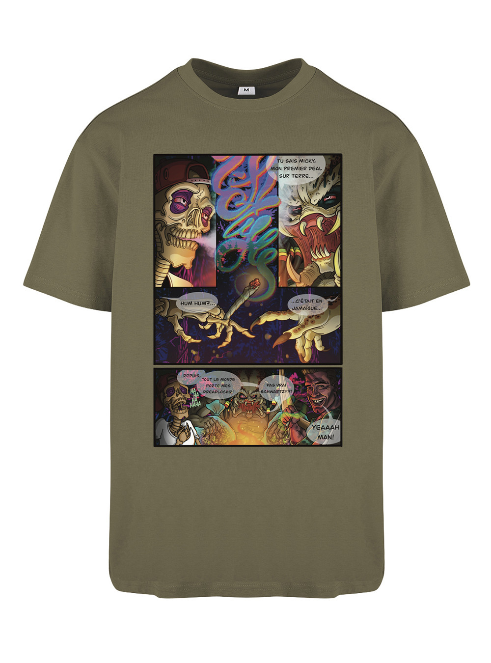 T Shirt Predator Vert kaki