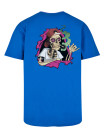 T Shirt L Style Bones Brigade Rose Bleu royal