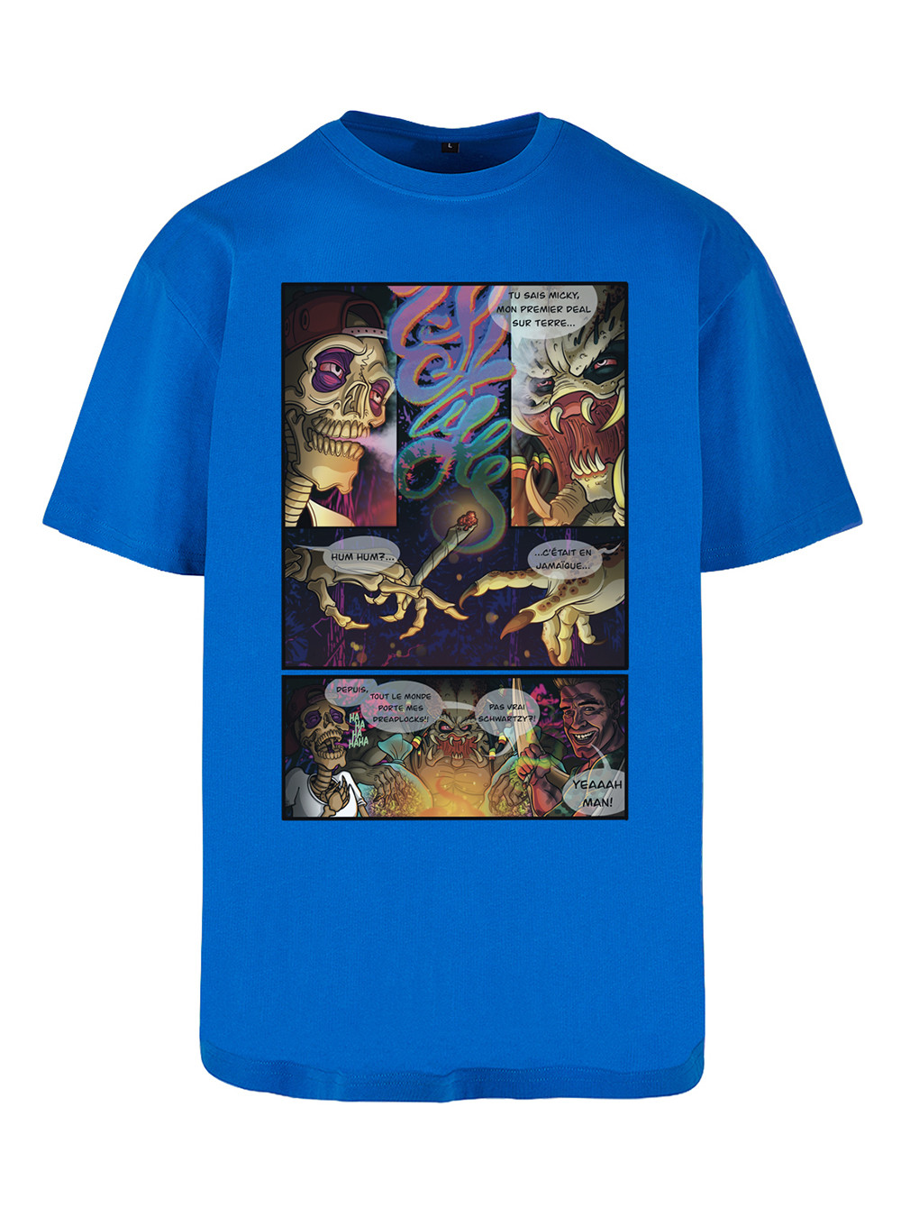 T Shirt Predator Bleu royal