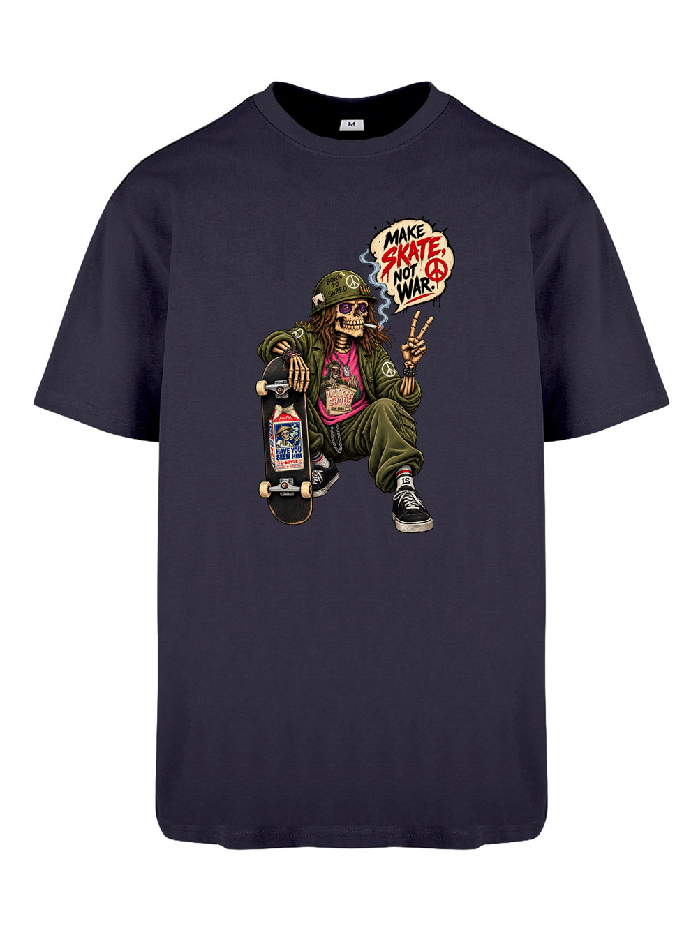 T-shirt Make Skate, not War — Full Blast