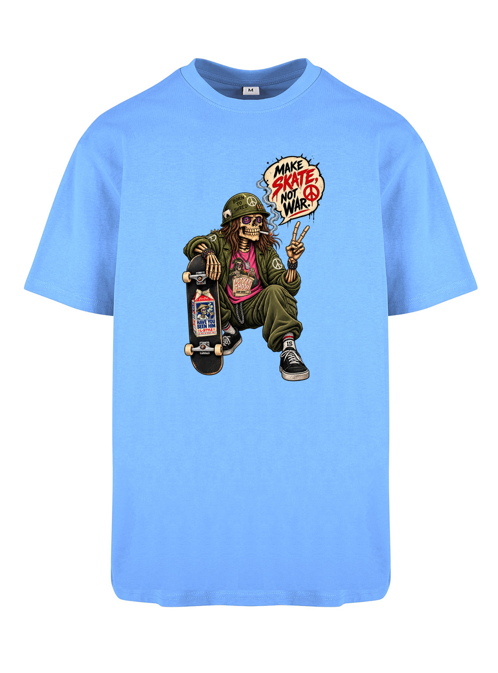 T-shirt Make Skate, not War — Full Blast