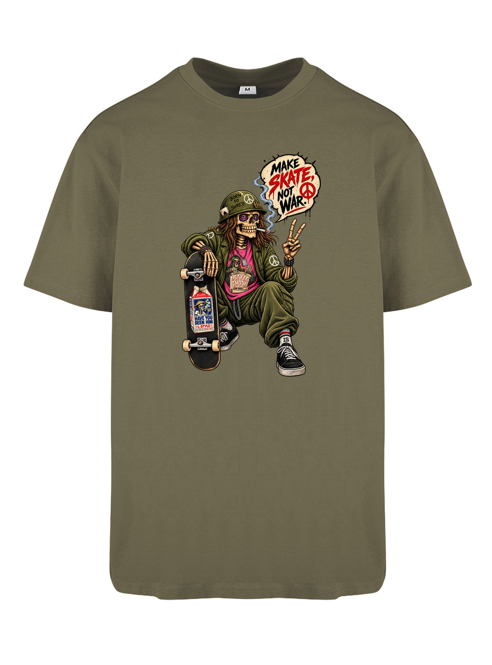 T-shirt Make Skate, not War — Full Blast