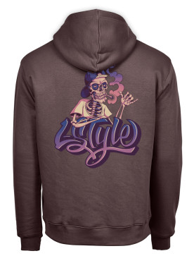 Sweat Logo L-S Violet Shaka