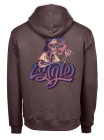 Sweat Logo L-S Violet Shaka