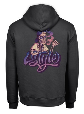 Sweat Logo L-S Violet Shaka