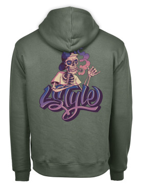 Sweat Logo L-S Violet Shaka