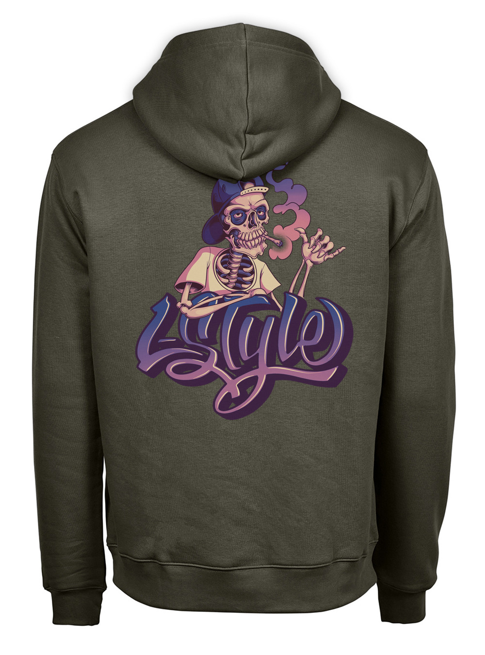 Sweat Logo L-S Violet Shaka