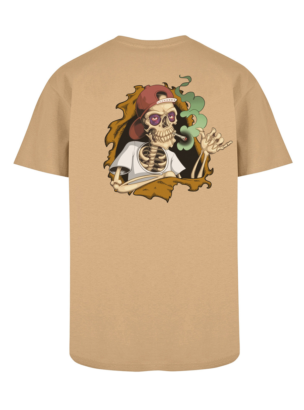 T-shirt L-Style Bones Brigade Marron
